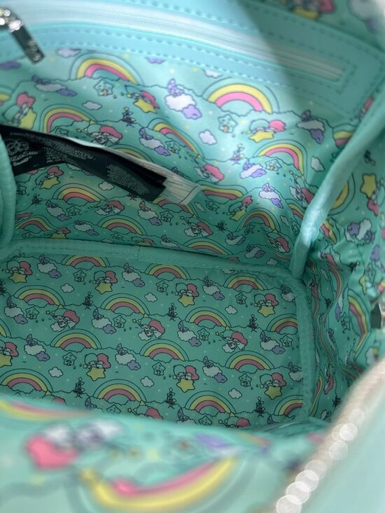 Loungefly x Sanrio Little Twin Stars Rainbow Cloud Mini Backpack NWT Kiki Lala main image 9